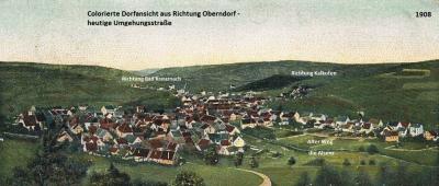 Vorschaubild: 1908 - Colorierte Dorfansicht