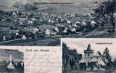 Vorschaubild: 1908 - Blick auf Alsenz aus Richtung heutiger Sportplatz
