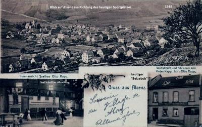 Vorschaubild: 1918 - Panorama und Gaststätte und Saalbau im Alten Weg