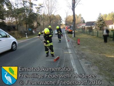 Vorschaubild: Einsatz 9/2016 | Transporter gegen Baum | L39 OV Friedersdorf - Wenzlow