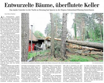 Vorschaubild: Zeitungsartikel Dahme-Kurier 24.05.2016