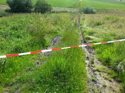 Feldwege nach Unwettersch&auml;den gesperrt   (Bild vergr&ouml;&szlig;ern)