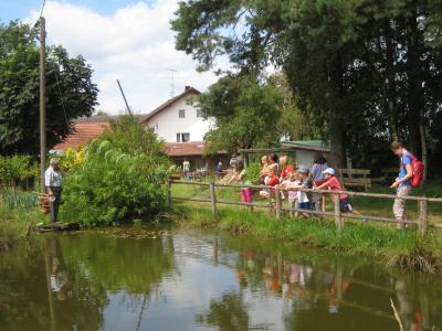Auch der Wasserteich ... 