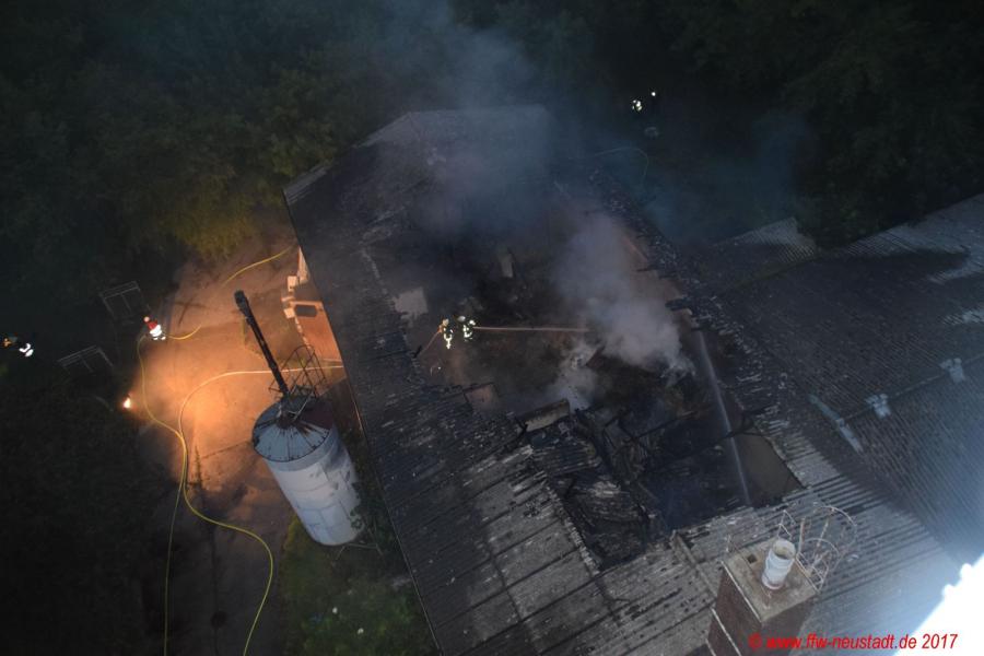 Foto der Galerie: Großbrand Scheune in Berthelsdorf