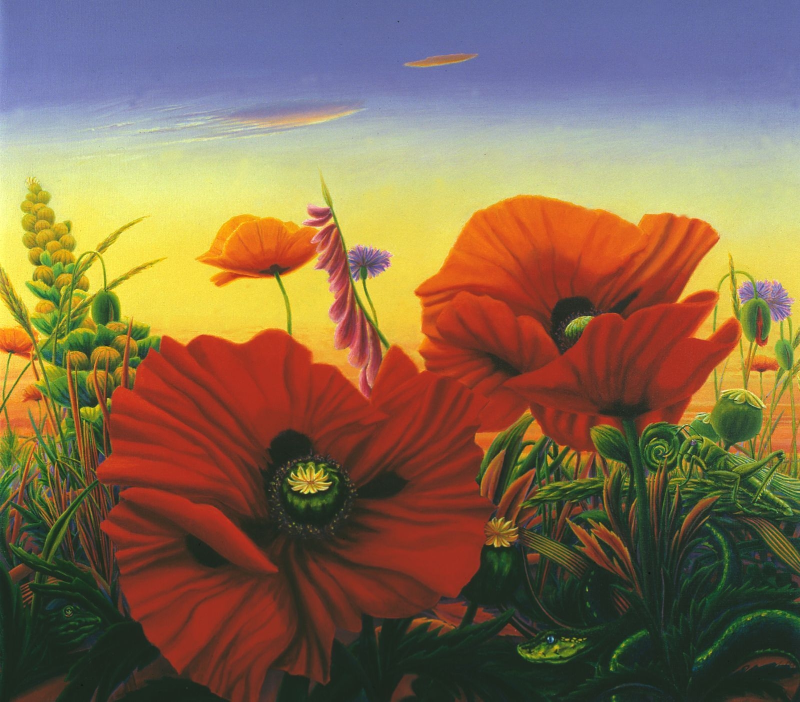 "Die Erkenntnis", &Ouml;l / Lwd.   115 x 135 cm.   1997 