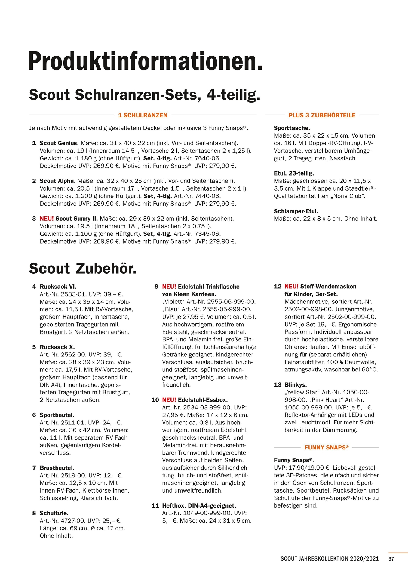 Foto der Galerie: Scout Basic Katalog 2020