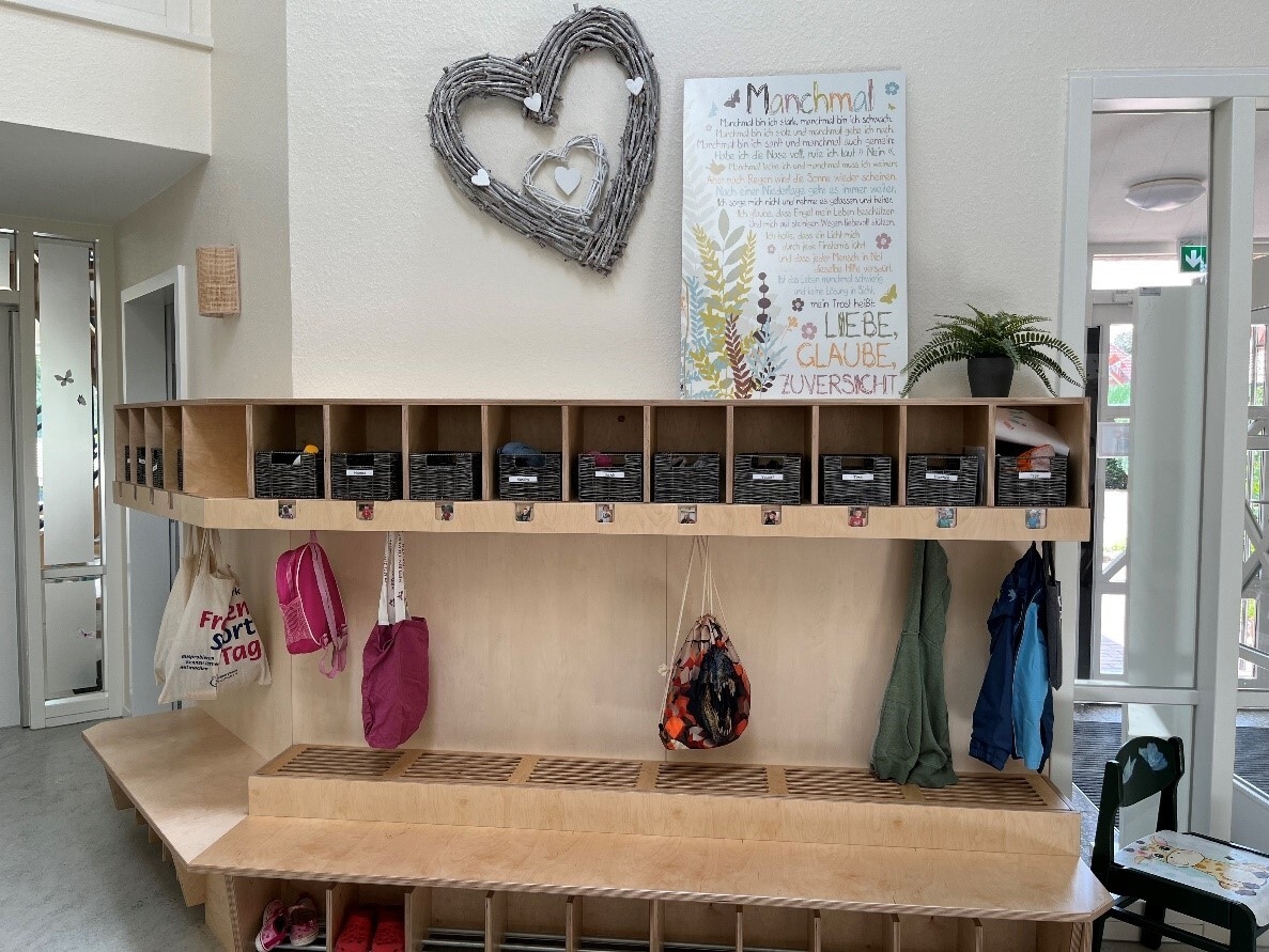 Bild: Garderobe Schmetterlingsgruppe