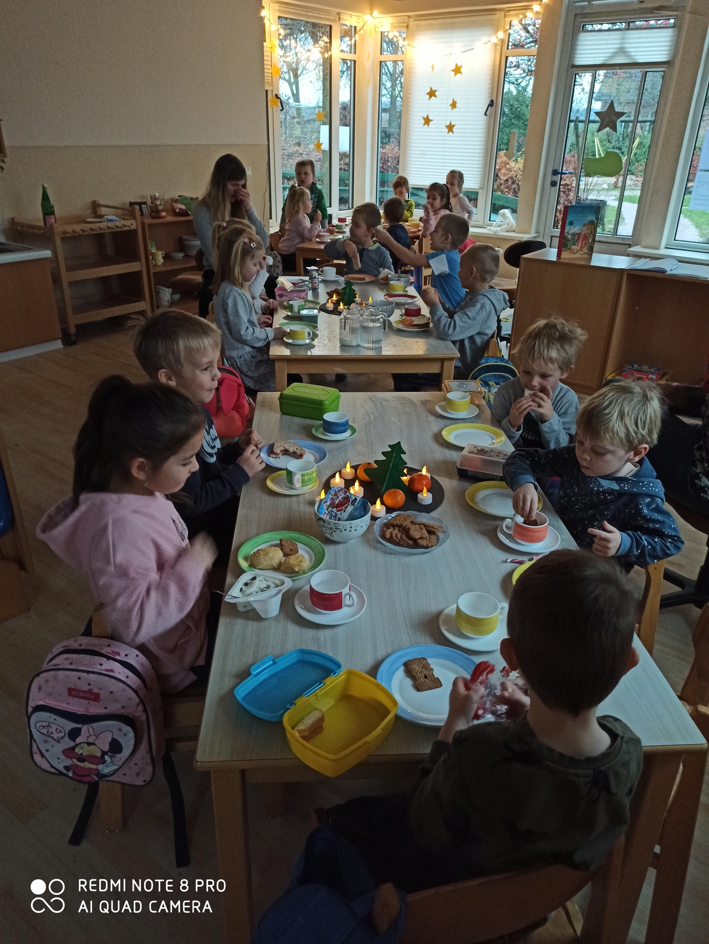 Bild: Wir beim Essem