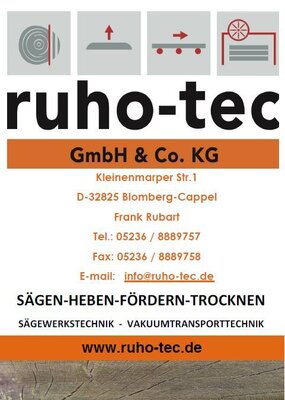 Vorschaubild: Sägewerks- und Vakuumtransporttechnik ruho-tec GmbH & Co. KG