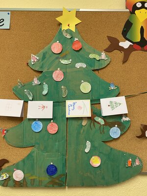 Vorschaubild: Christmas party im Englischunterricht (Die englische Sprache praktisch angewandt.) 1.Christmas Trees and Christmas cards