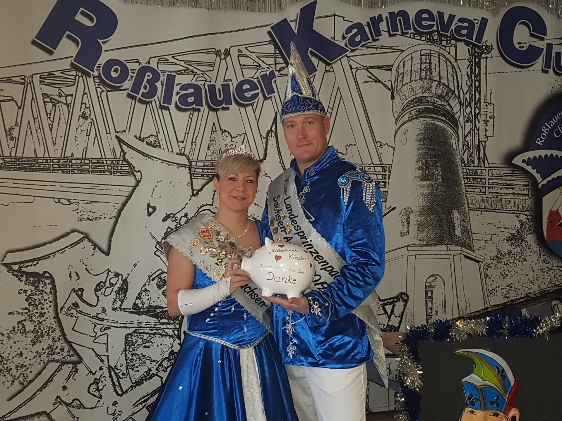 Bild: Vizelandesprinzenpaar 2018-2019 Sachsen Anhalt - Martin I Franka II