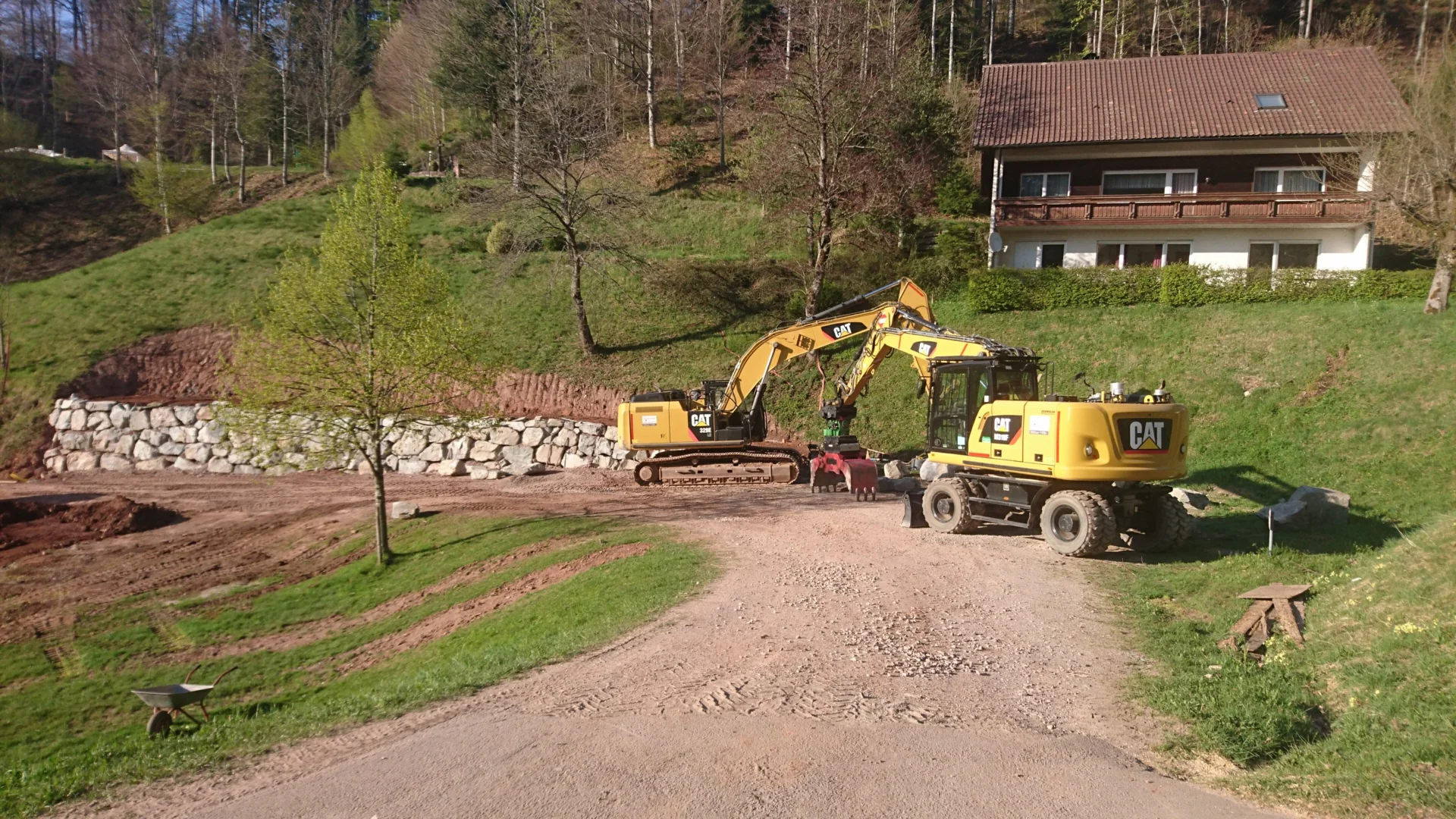 Foto der Galerie: Hangsicherung mit Ablagesteine