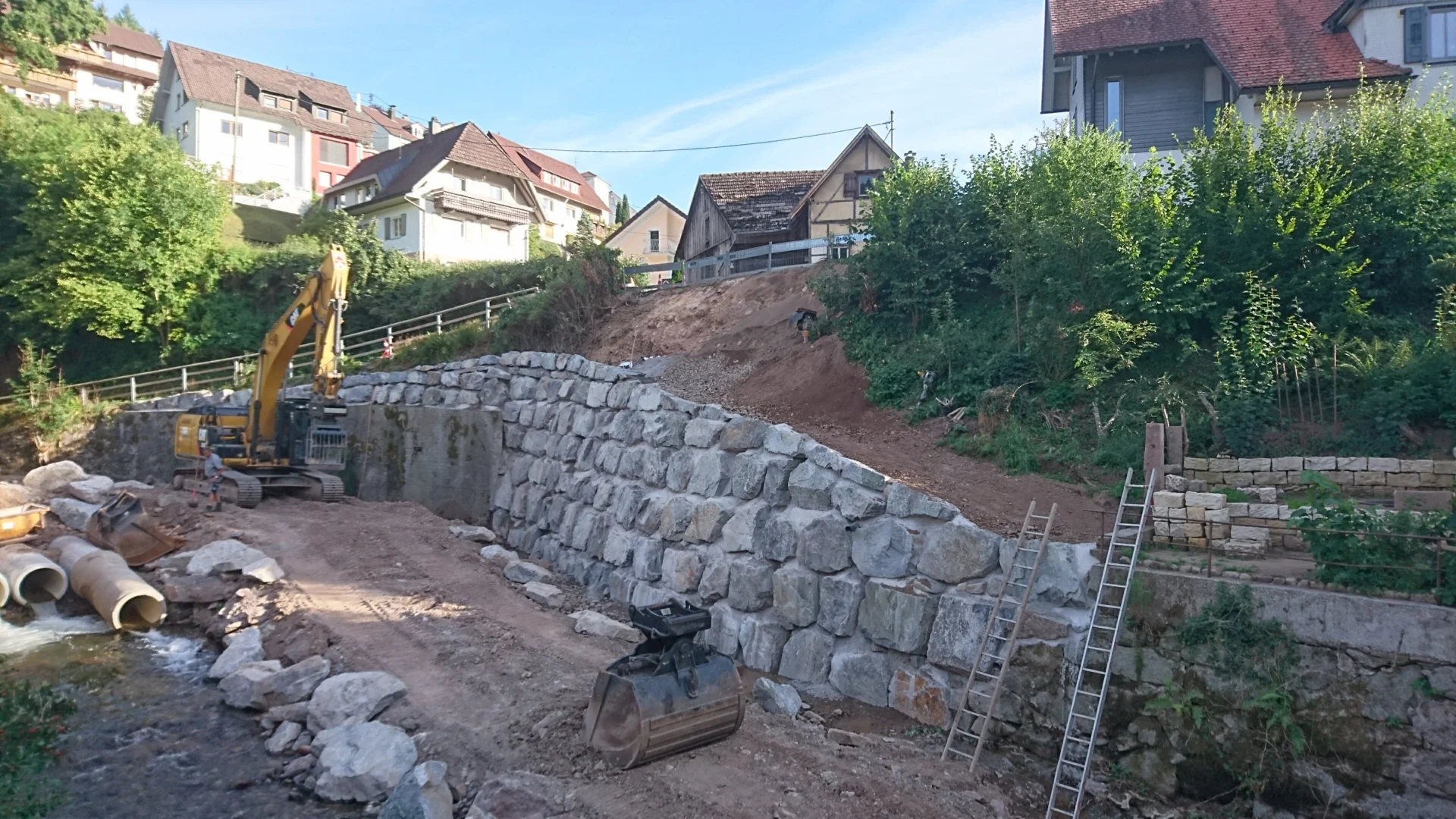 Foto der Galerie: Hangsicherung mit Ablagesteine