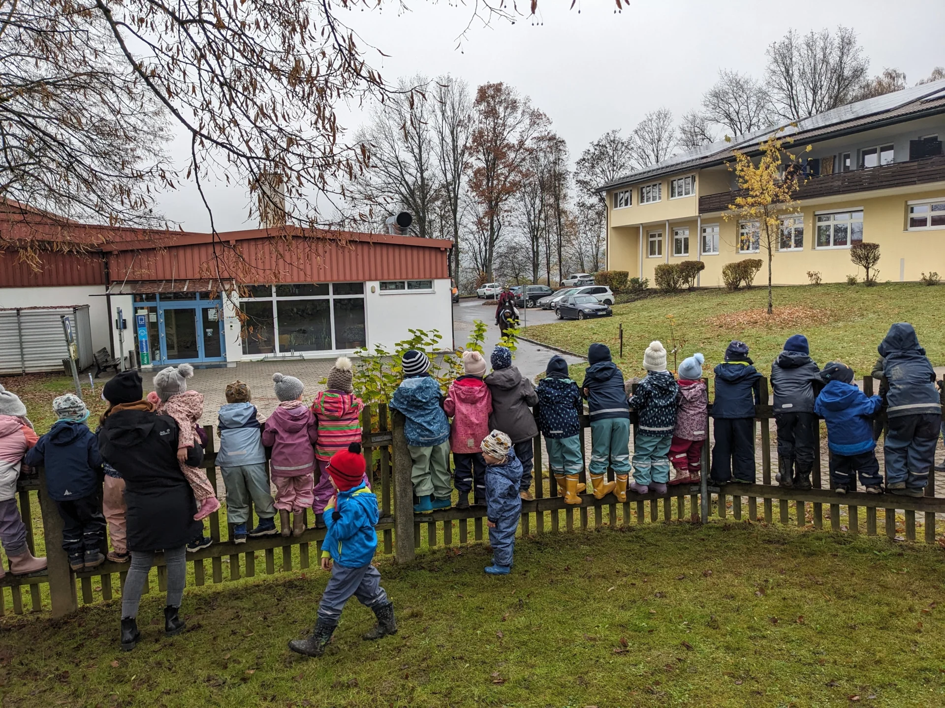 Freudig und gespannt ersp&auml;hten wir den Reiter auf dem Ross. Wer das wohl sein mag...? 