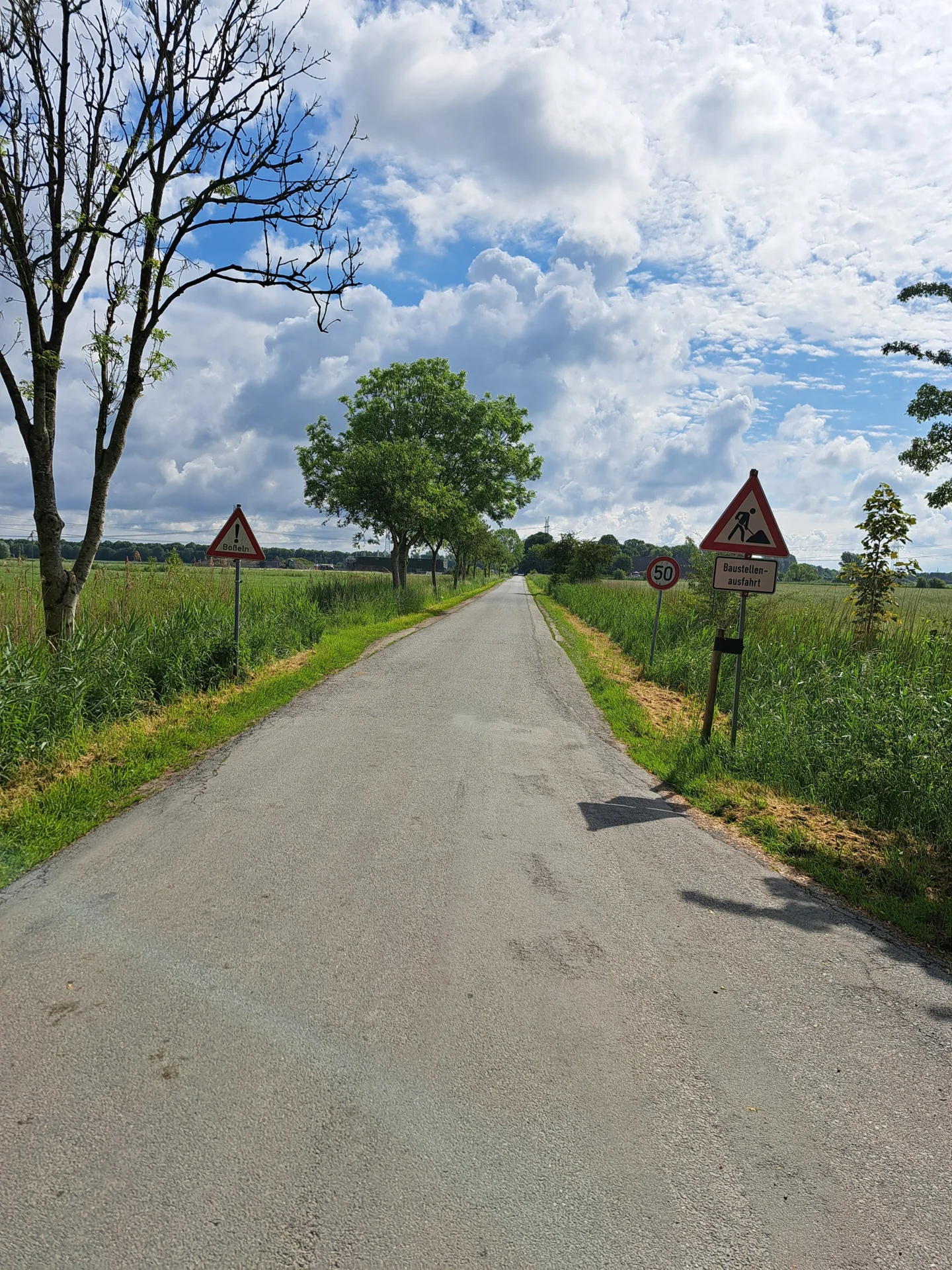 Bild: Mühlenweg nach Abzweigung Tichelboe