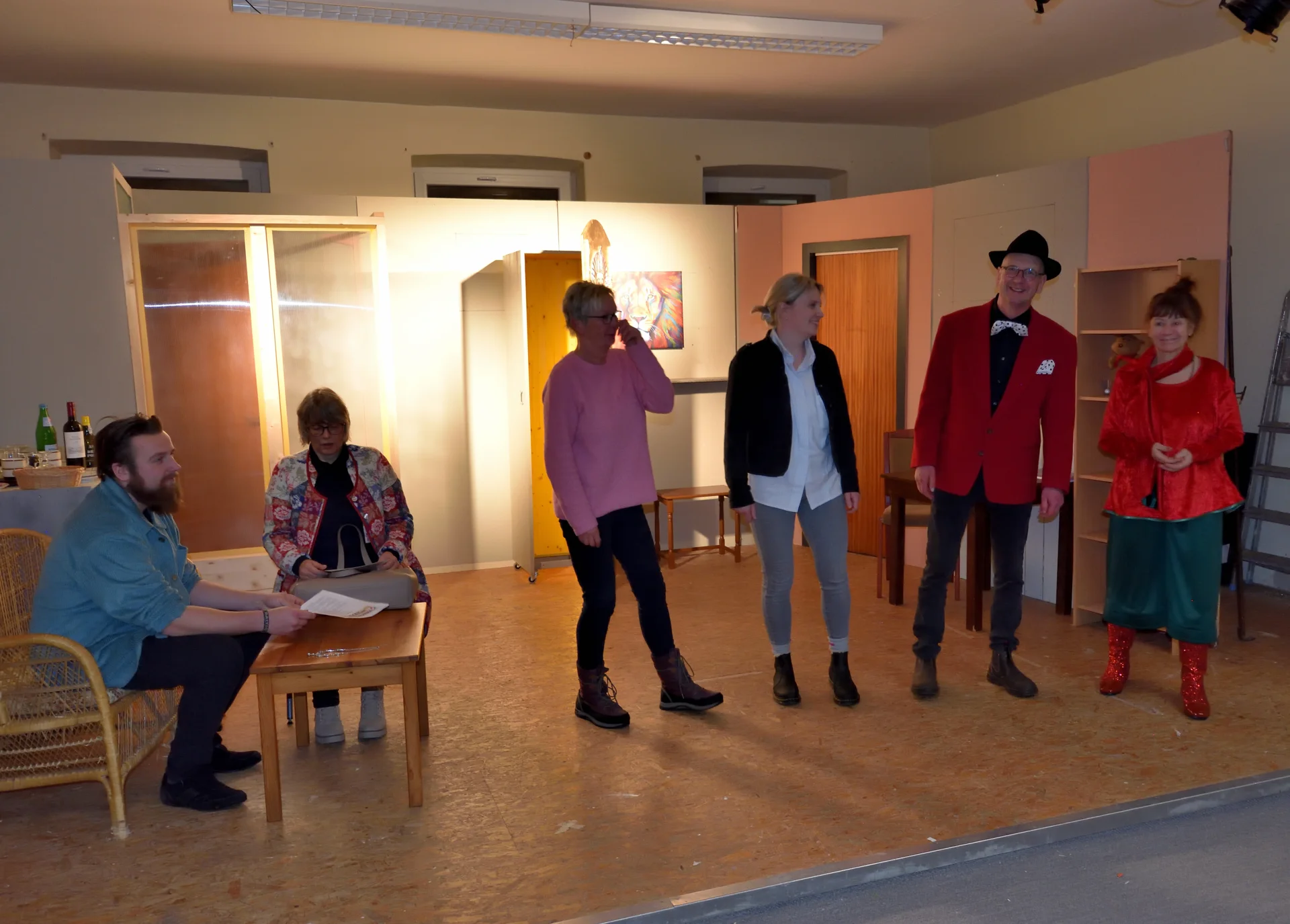 Probe: Peer Hagge-Ellh&ouml;ft, Maike Hansen, Anke Ullrich, Lina Boysen, Carsten Bendixen, Birgit Panten 