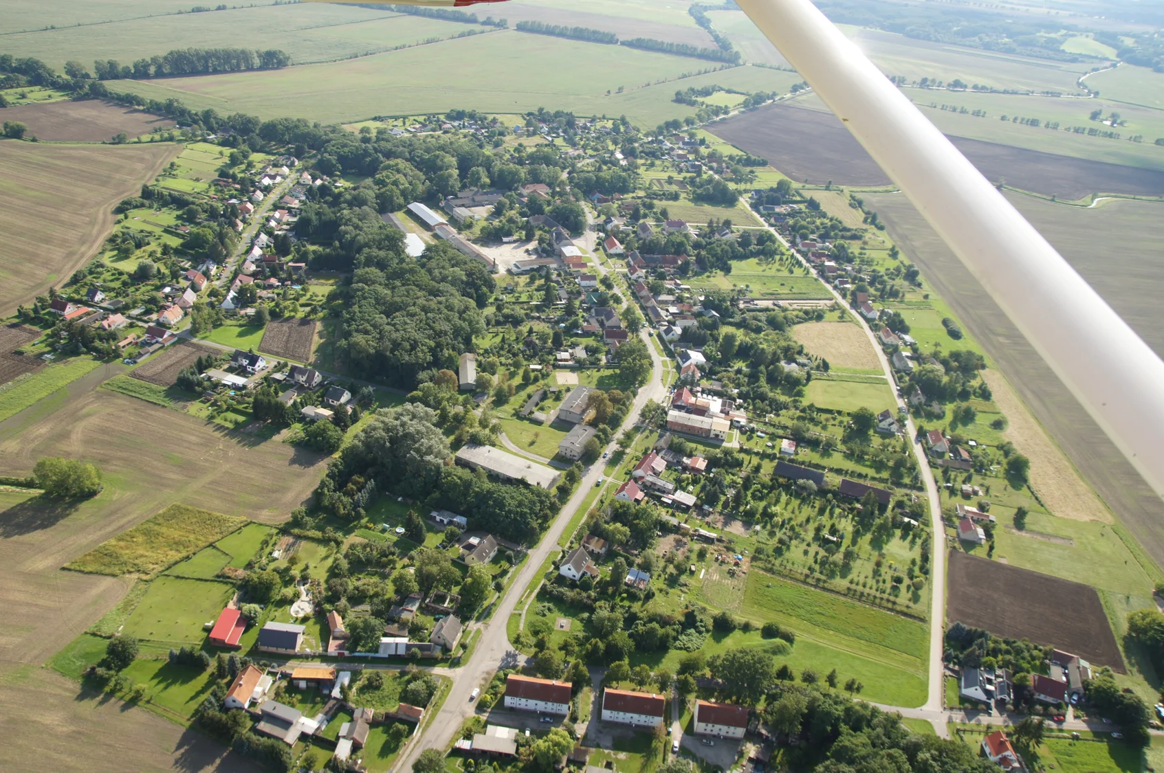 Bild: Sachsendorf von oben