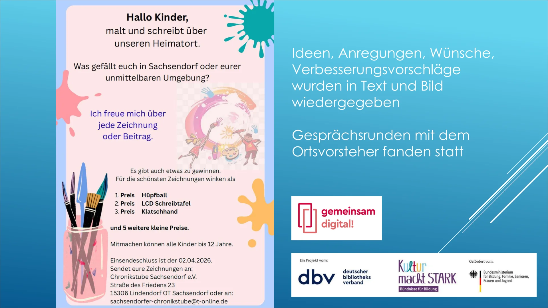 Bild: Anregungen und Wünsche der Kinder