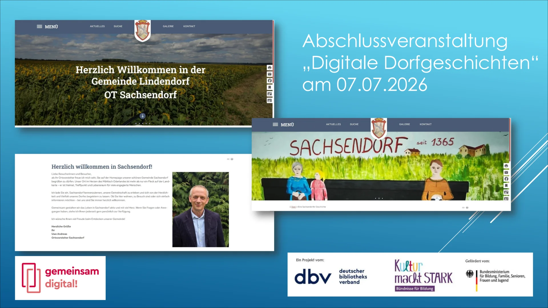 Bild: Teil der Homepage