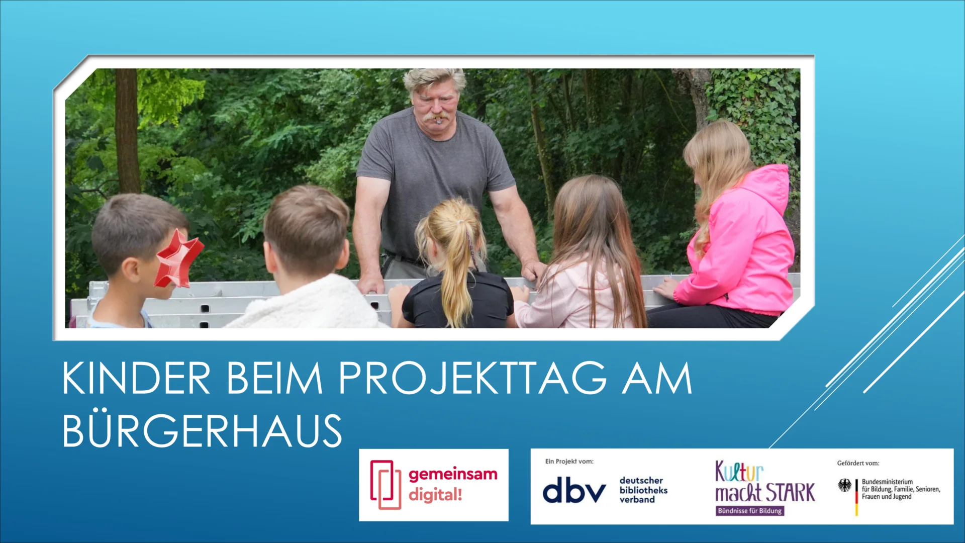 Bild: Kinder beim Projekttag