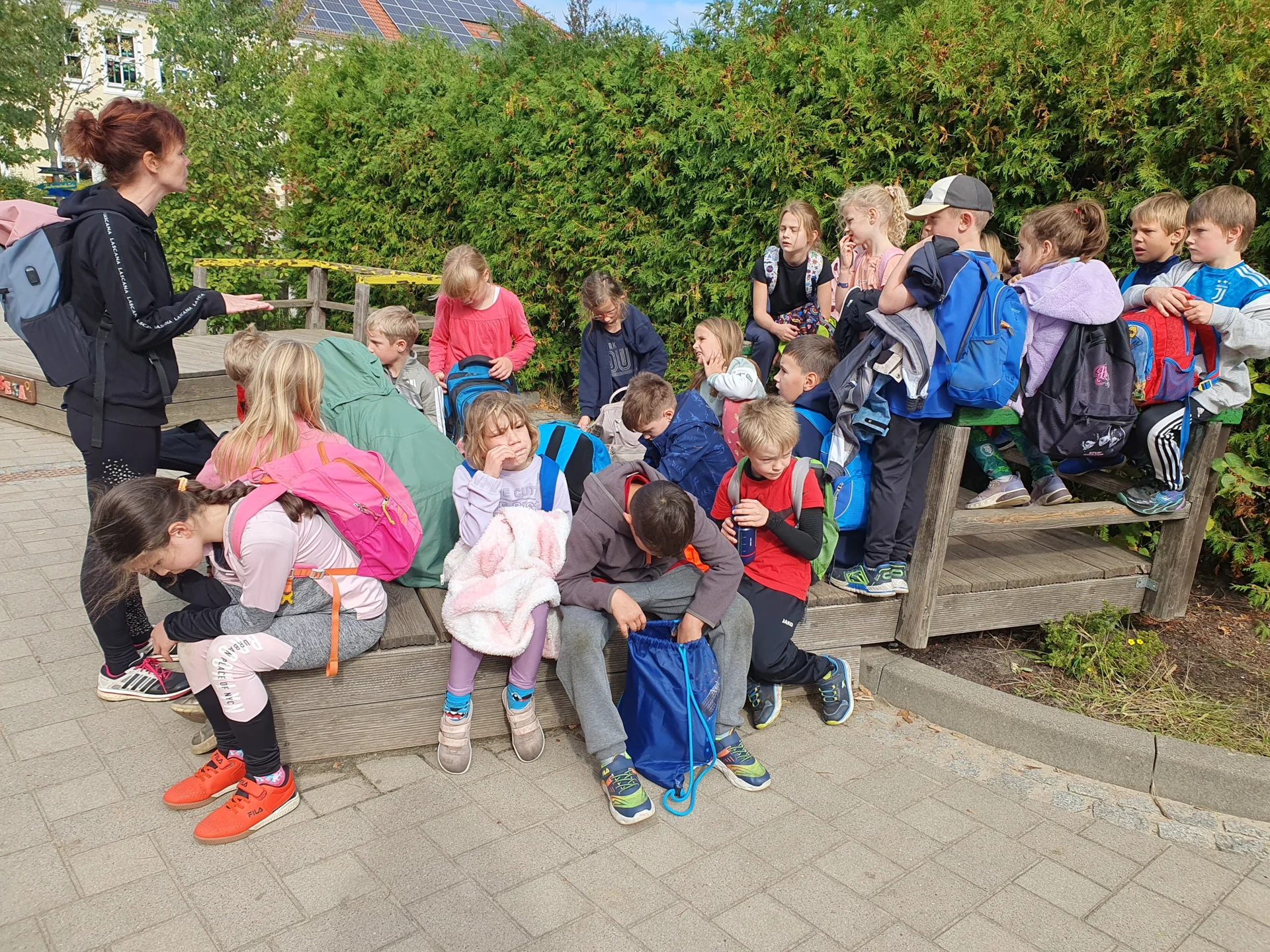Bild: zurück in der Schule