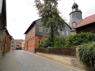 Blick auf das Wohngebäude