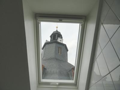 Blick aus der Badewanne