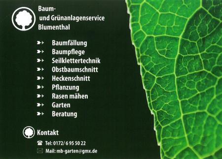 Vorschaubild Baum- und Grünanlagenservice Maik Blumenthal