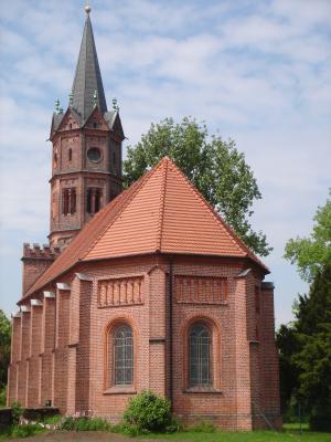 Die evangelische Kirche in Dessau-Großkühnau.