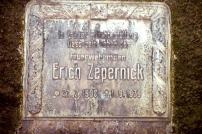 Vorschaubild Gedenkstein Erich Zepernick Burghammer