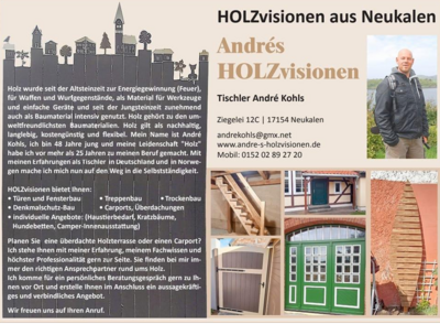 Vorschaubild Tischler Andr&eacute; Kohls
