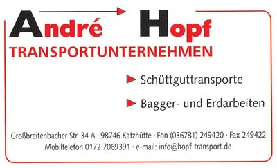 Vorschaubild André Hopf Transportunternehmen