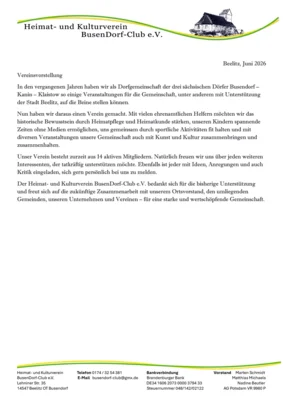 Vorstellung Heimat- und Kulturverein BusenDorf-Club e.V.