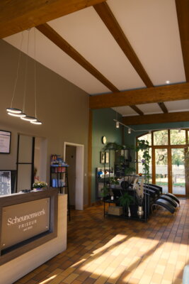 Scheunenwerk Friseur Salon von innen