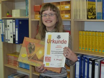 Meldung: 1. Platz beim Südbrandenburger Regionalwettbewerb der Mathematikolympiade