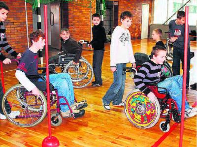 Foto zur Meldung: Projekttag - Menschen mit Behinderungen