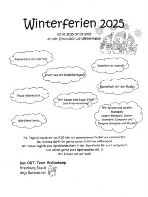 Ferienprogramm (Bild vergrößern)