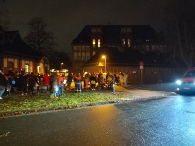 Foto zur Meldung: Laternenumzug mit vielen Lichtern