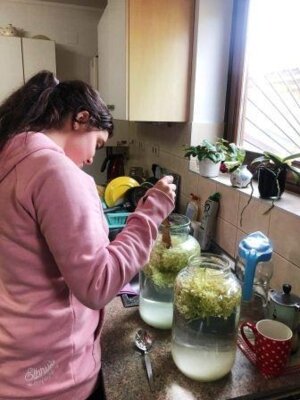 Frühlingsarbeit im Garten (Bild vergrößern)