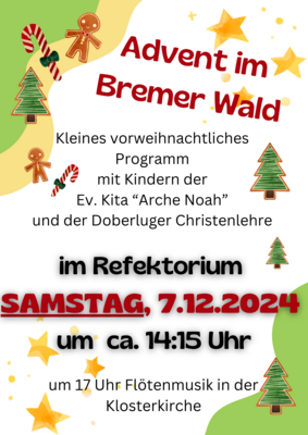 Plakat "Advent im Bremer Wald"