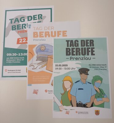Plakatauswahl für den Tag der Berufe 2025