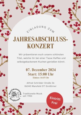 Großörner schließt Jahr musikalisch ab (Bild vergrößern)