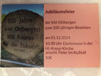 Abschlussfeier zum 100-jährigen Bestehen der kfd-Ottbergen (Bild vergr&ouml;&szlig;ern)