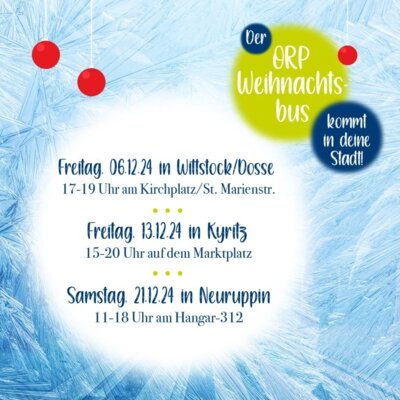 Flyer ORP Weihnachtsbus - Foto: Veranstalter