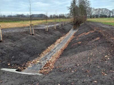 Foto zur Meldung: Neubau Durchlass und Sohlgleite im Strenkgraben nordwestlich der Ortslage Lögow