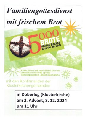 Familiengottesdienst mit frischem Brot