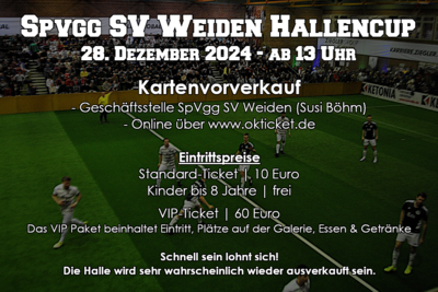 Kartenvorverkauf SpVgg SV Weiden Hallencup (Bild vergrößern)