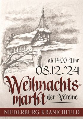 Weihnachtsmarkt der städtischen Vereine auf der Niederburg Kranichfeld am 2. Adventssonntag (Bild vergrößern)