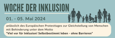Foto zur Meldung: Woche der Inklusion 01. bis 05. Mai 2024