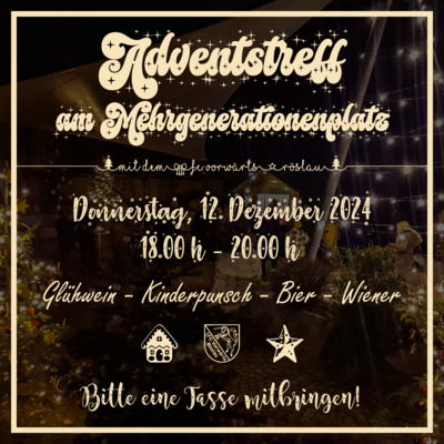 Adventstreff am Mehrgenerationenplatz (Bild vergrößern)